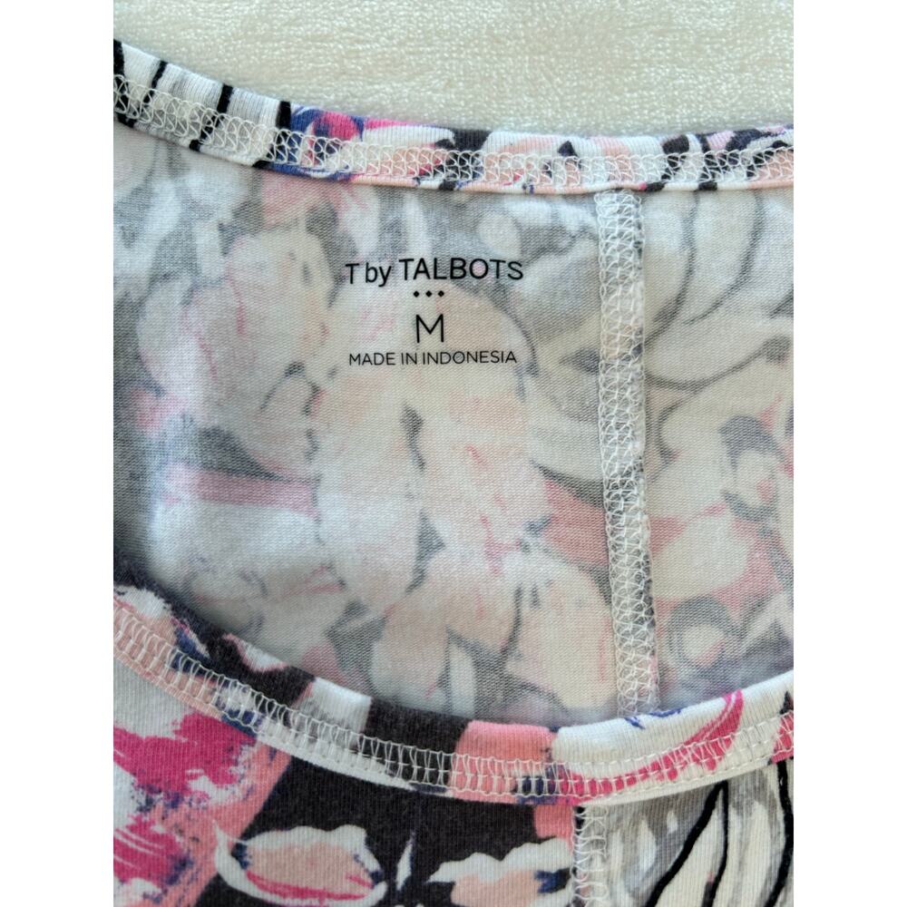 T by Talbots Women's Medium Floral Top - Picture 6 of 7